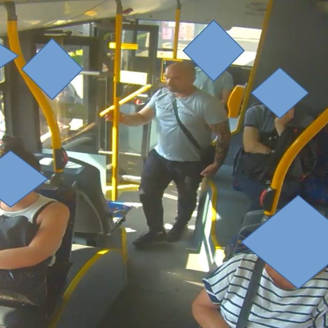 Groźby karalne w Pyskowicach. Policja publikuje wizerunek podejrzewanego mężczyzny