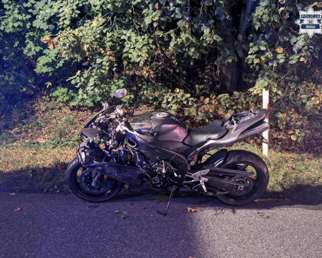 Śmiertelny wypadek w Pyskowicach – motocyklista nie żyje