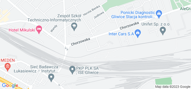 Mapa dojazdu II Urząd Skarbowy w Gliwicach Pyskowice