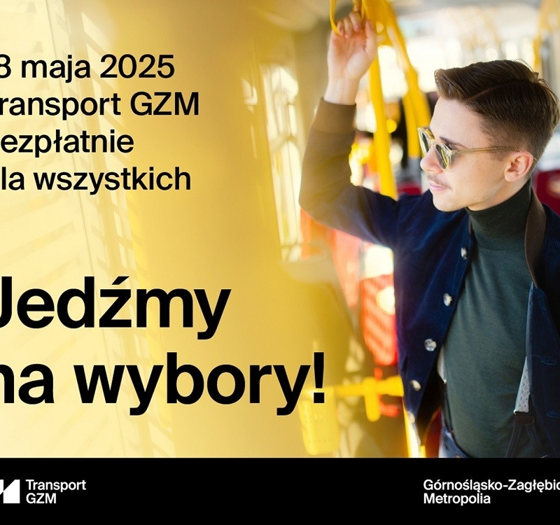 Bezpłatna komunikacja GZM w dniu wyborów prezydenckich – 18 maja