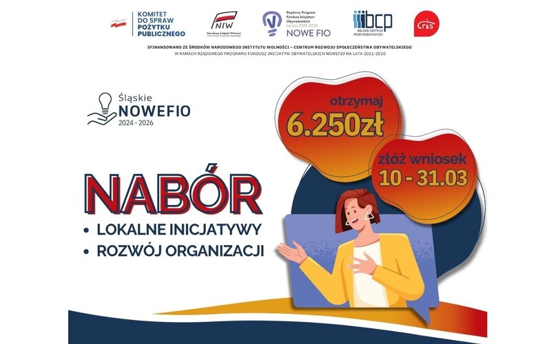 Konkurs grantowy Śląskie NOWEFIO 2024-2026: niebawem ruszy nabór wniosków