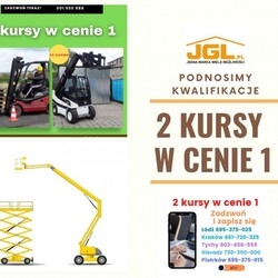 Kurs na wózki widłowe, podesty ruchome, UDT.