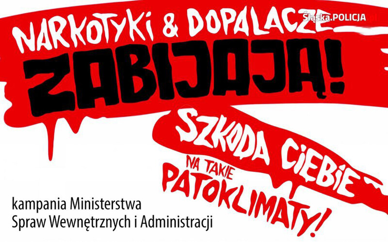 "Narkotyki i dopalacze zabijają" - kampania MSWiA