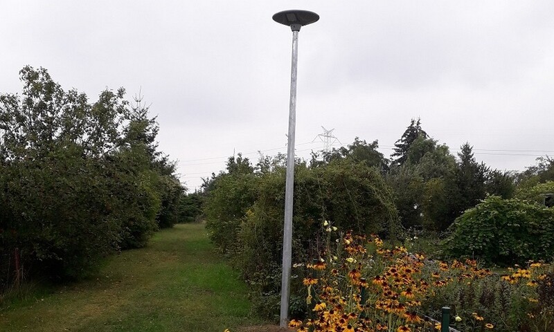 Solary oświetliły działkowe ogródki
