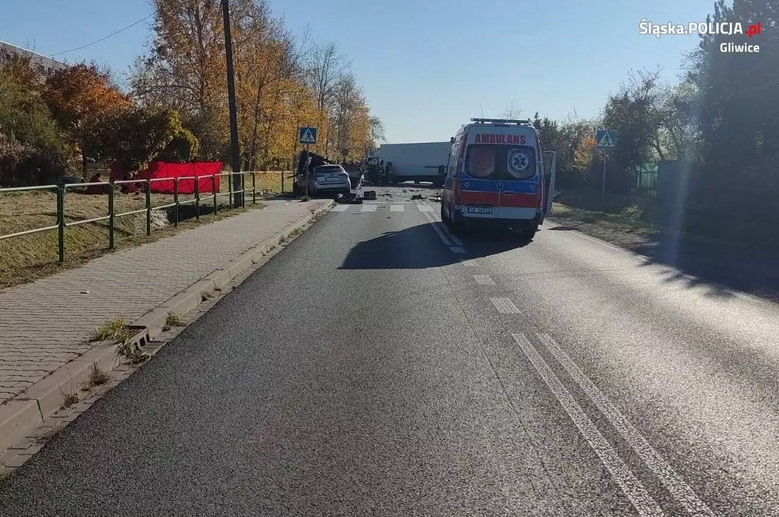 Tragiczny wypadek na ul. Poznańskiej w Pyskowicach