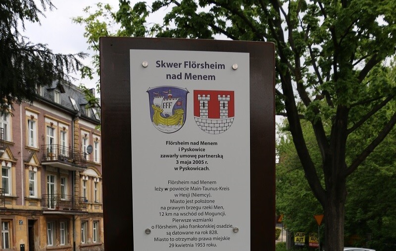 W Pyskowicach pojawił się skwer Florsheim